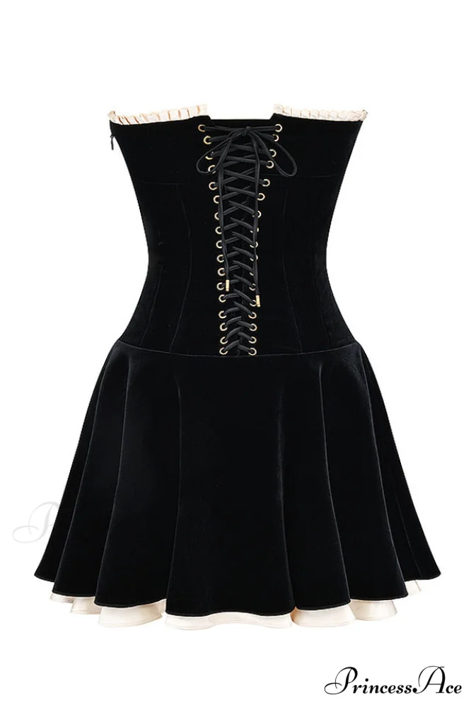 Black Velvet Off Charming The Shoulder Dress - Image 10