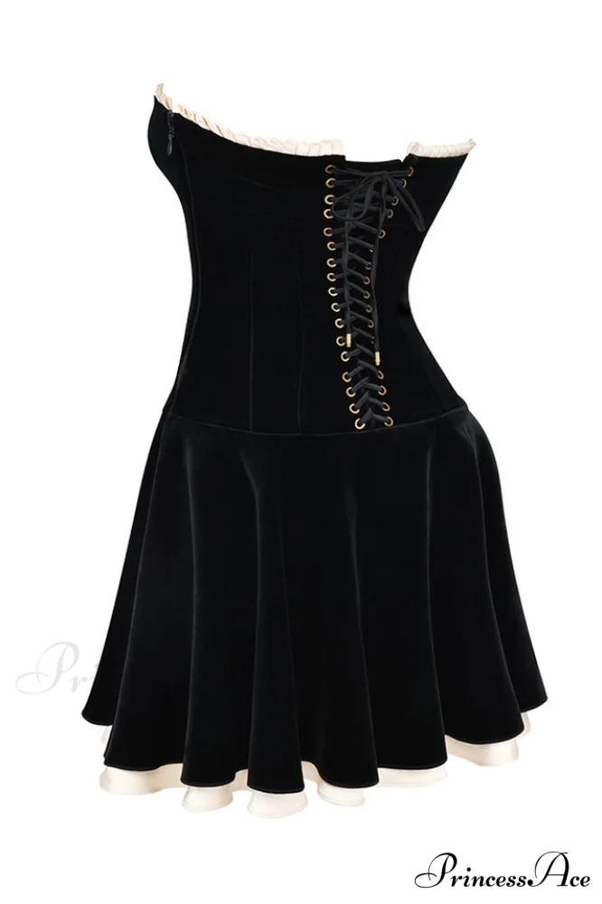 Black Velvet Off Charming The Shoulder Dress - Image 9