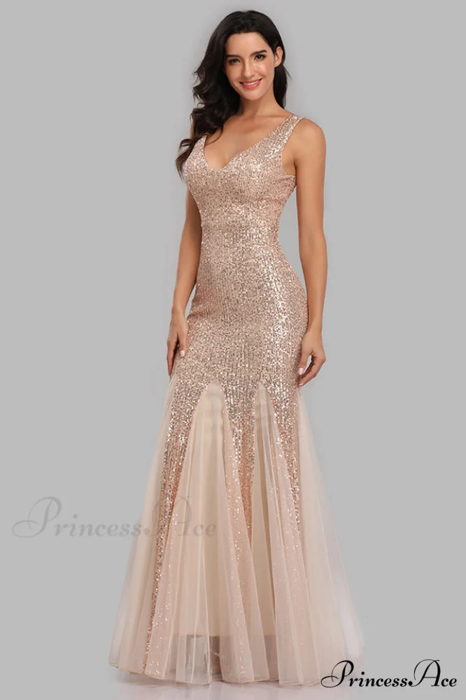 Adeline Sparkly Stylish Sequin Fishtail Gown - Image 10