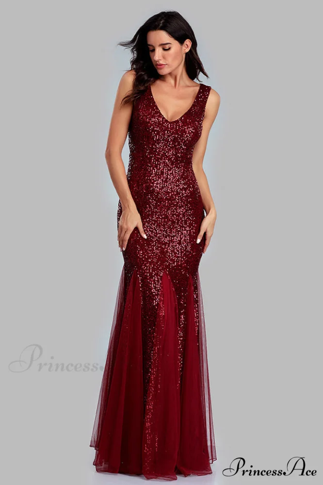 Adeline Sparkly Stylish Sequin Fishtail Gown - Image 14