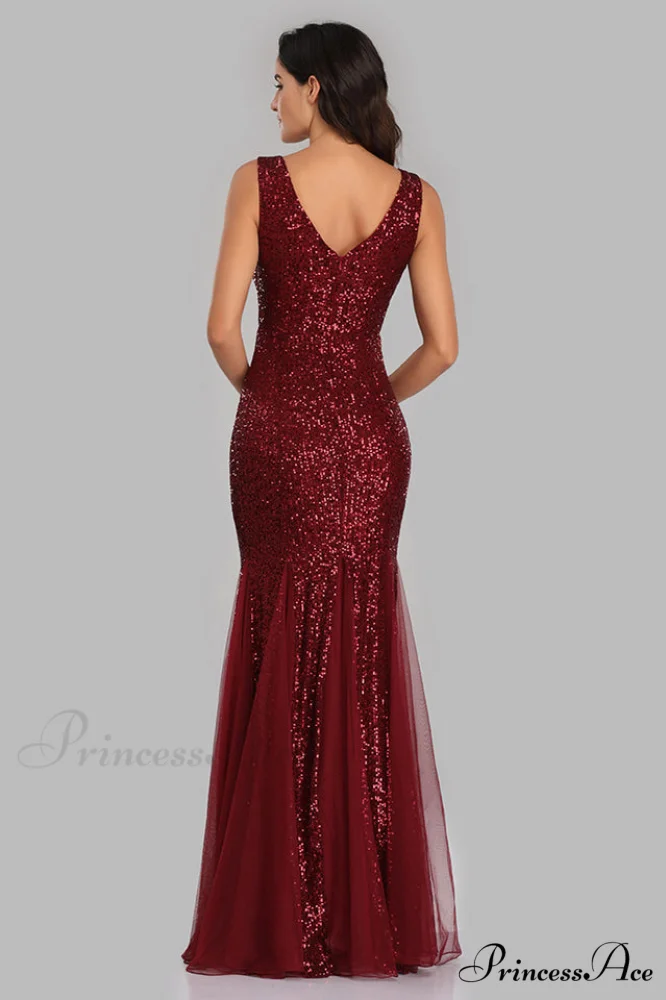 Adeline Sparkly Stylish Sequin Fishtail Gown - Image 15