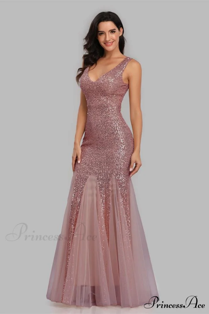 Adeline Sparkly Stylish Sequin Fishtail Gown - Image 16