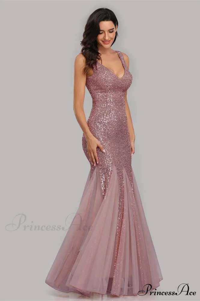 Adeline Sparkly Stylish Sequin Fishtail Gown - Image 17