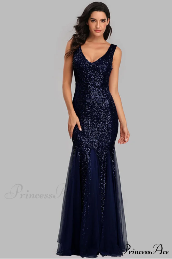 Adeline Sparkly Stylish Sequin Fishtail Gown - Image 18