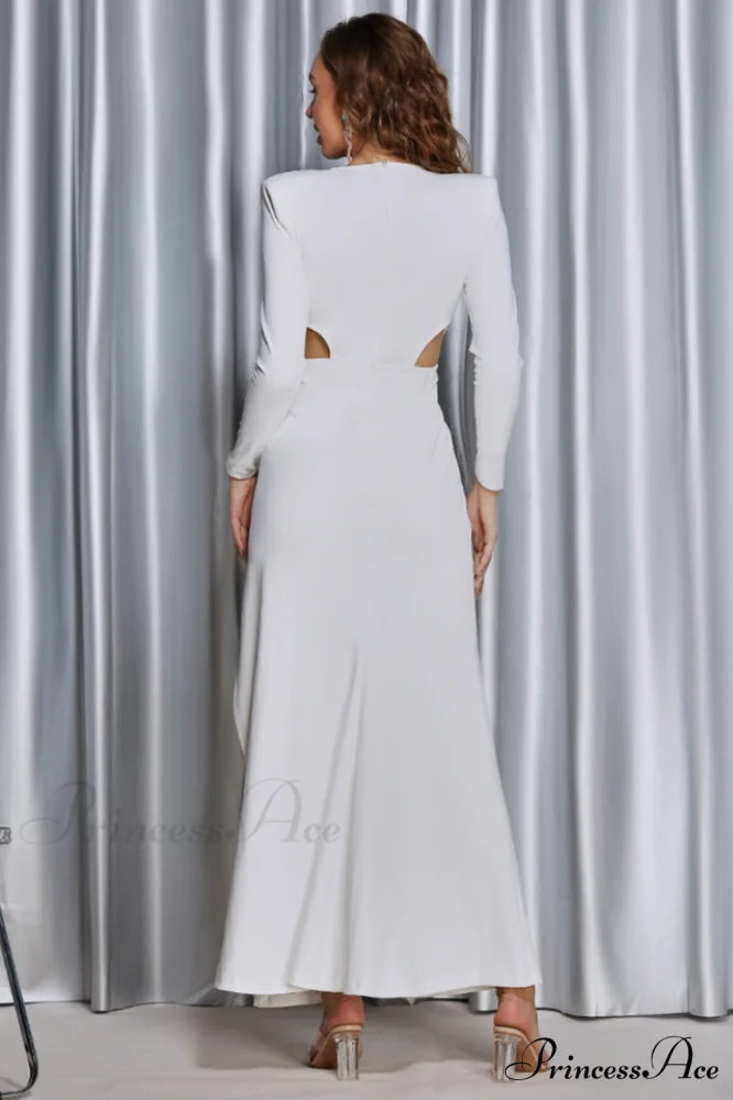 Jersey Elegant Long Dress - Image 4