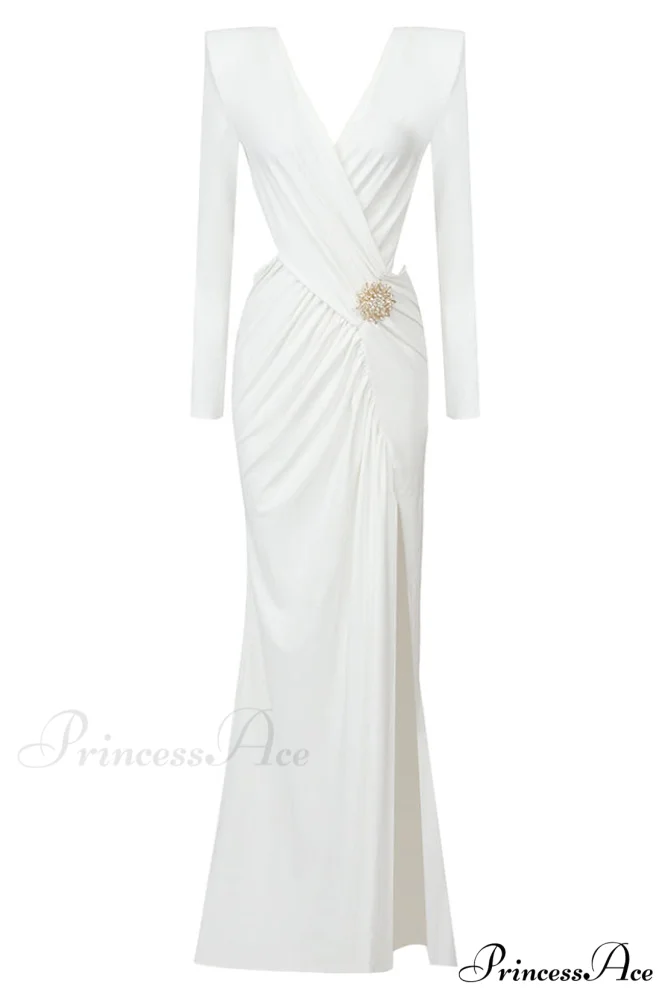 Jersey Elegant Long Dress - Image 8