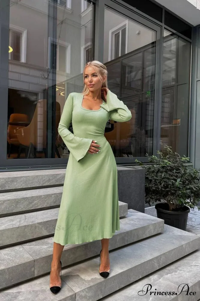 Jaye Long Stylish Sleeve Maxi Dress - Image 12
