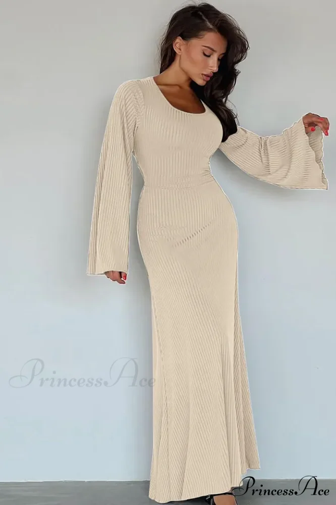Jaye Long Stylish Sleeve Maxi Dress - Image 17