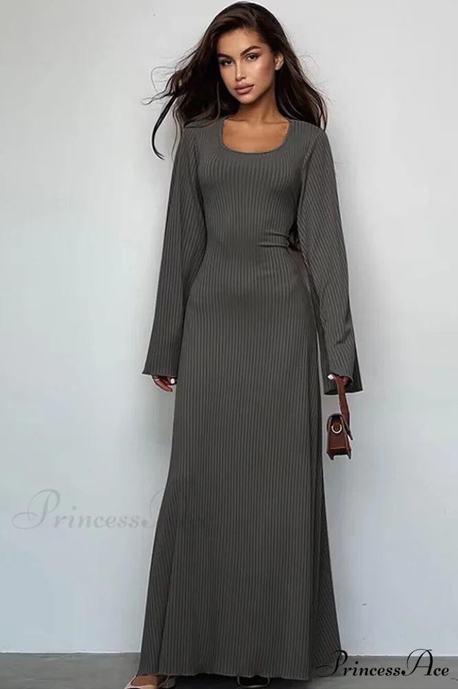 Jaye Long Stylish Sleeve Maxi Dress - Image 4