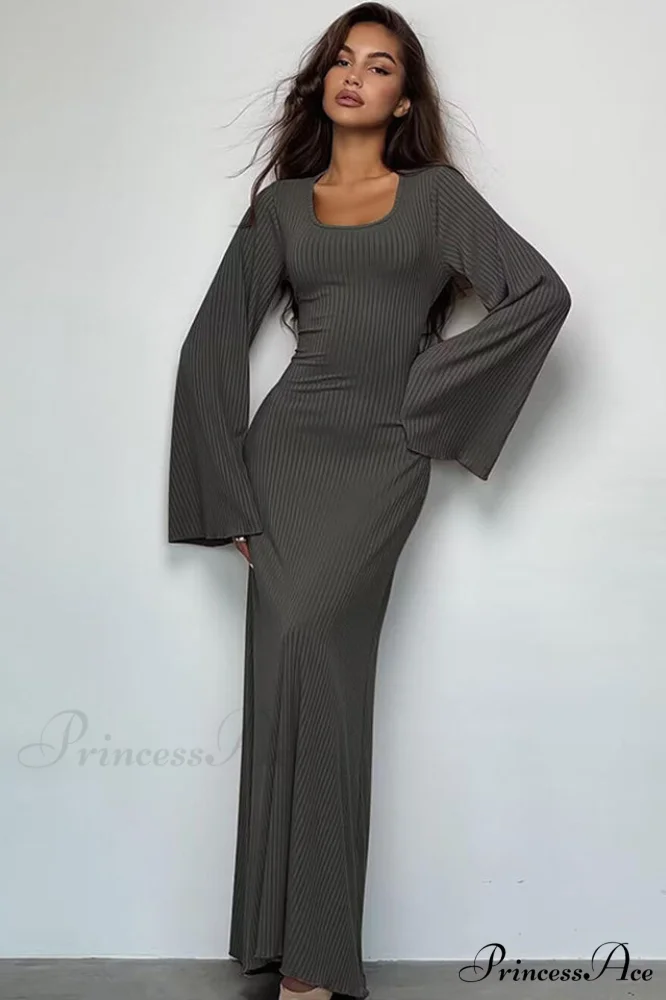 Jaye Long Stylish Sleeve Maxi Dress - Image 5