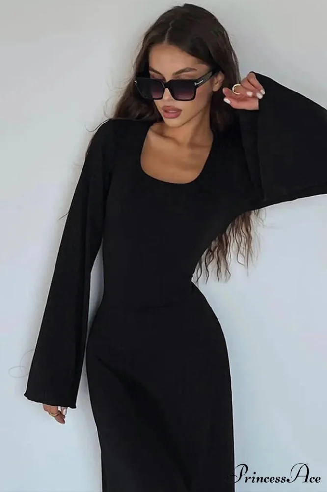 Jaye Long Stylish Sleeve Maxi Dress - Image 6