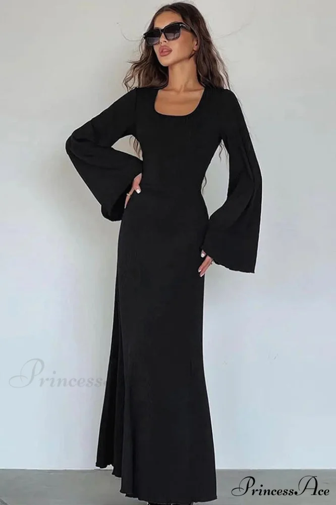 Jaye Long Stylish Sleeve Maxi Dress - Image 7