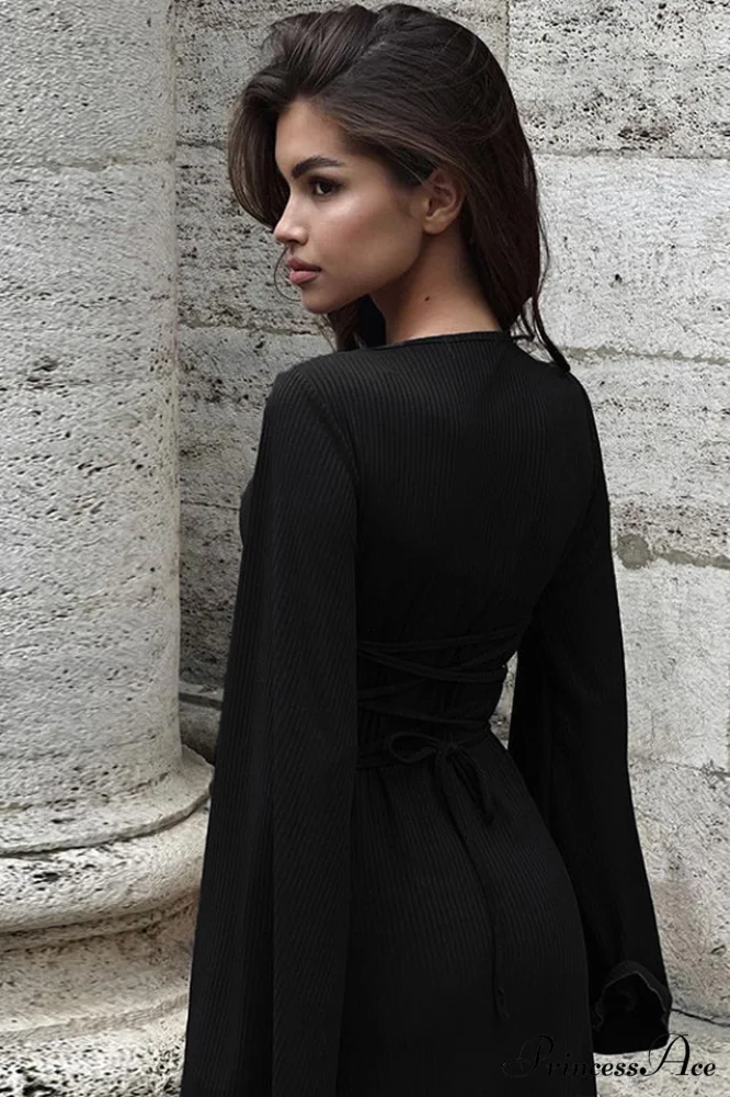 Jaye Long Stylish Sleeve Maxi Dress - Image 8