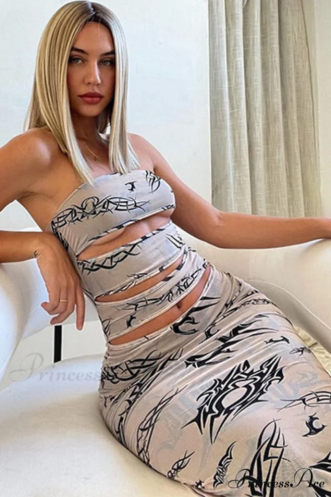 Bad Babe Stylish Mesh Maxi Dress - Image 4