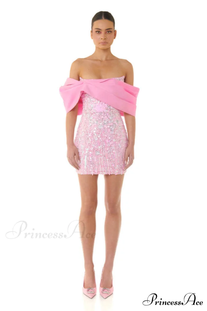 Embellished Sequin Stylish Mini Dress - Image 2