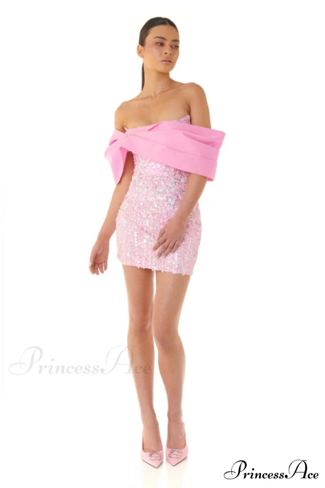 Embellished Sequin Stylish Mini Dress - Image 3