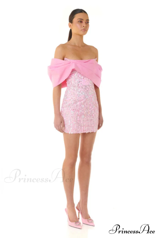 Embellished Sequin Stylish Mini Dress - Image 5