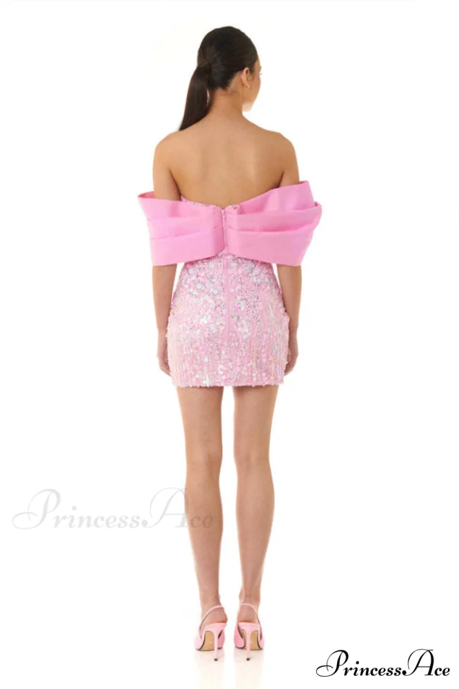 Embellished Sequin Stylish Mini Dress - Image 6