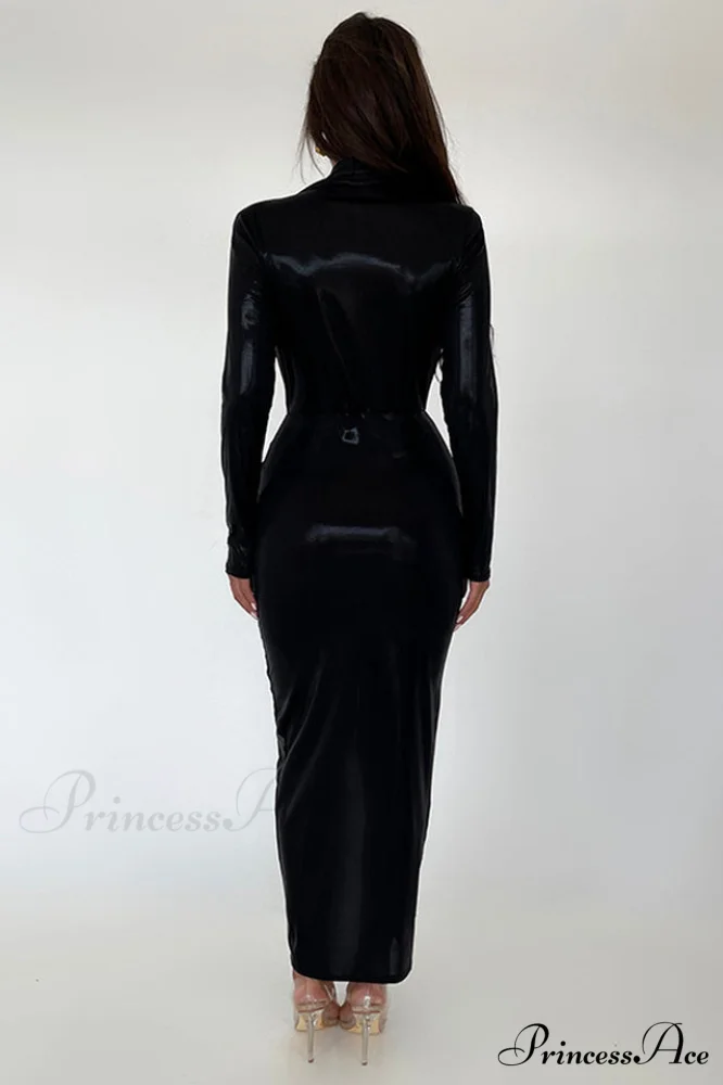 Juliette Metallic Stylish Tie Front Dress - Image 25