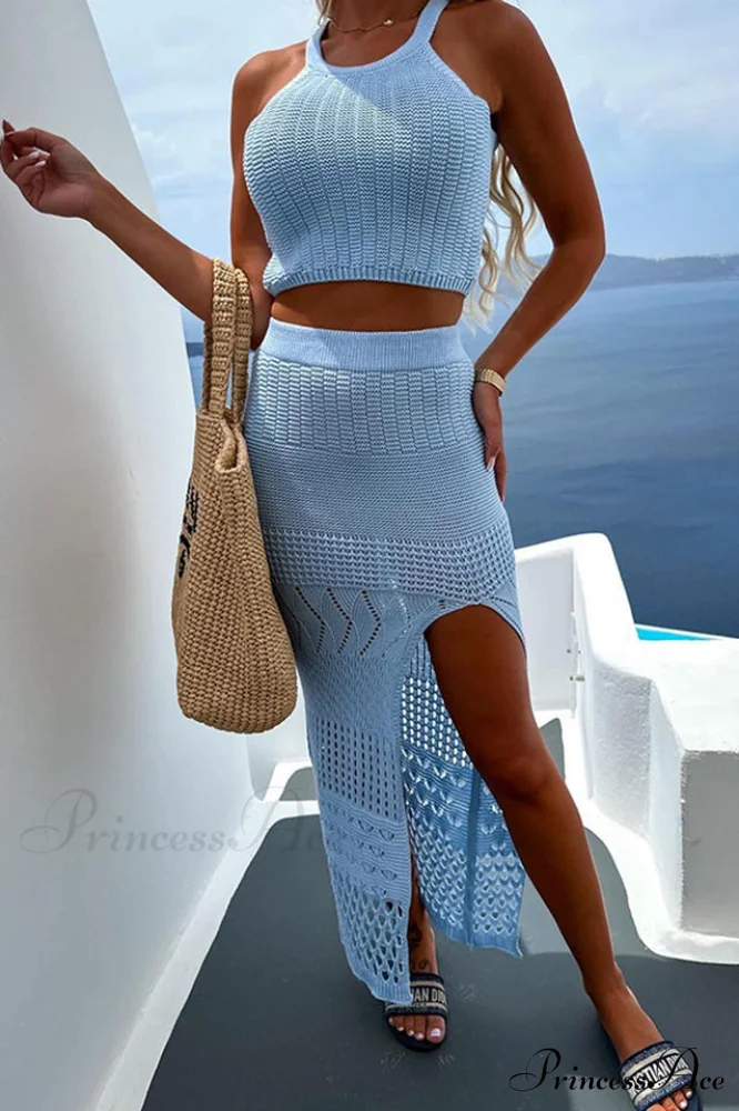 Hannah Knit Crop Charming Top + Skirt Set - Image 14