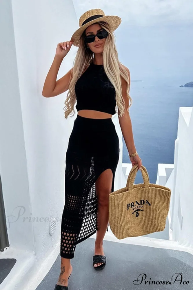 Hannah Knit Crop Charming Top + Skirt Set - Image 9