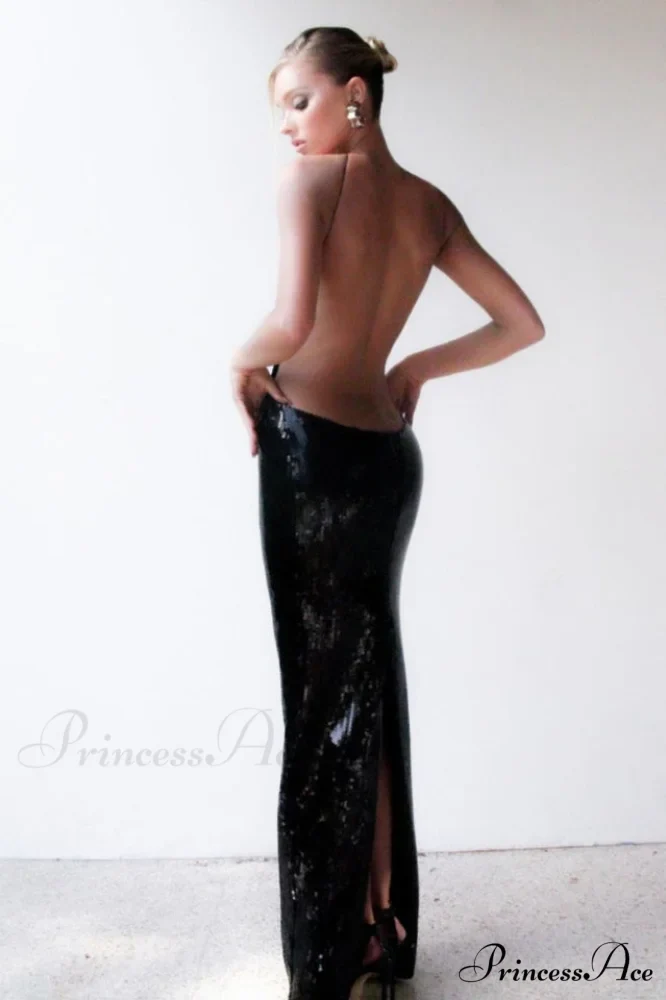 Darcy Backless Stylish Cutout Sequin Dress - Image 2