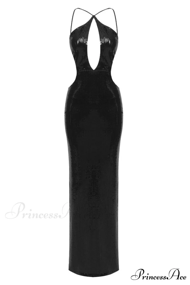 Darcy Backless Stylish Cutout Sequin Dress - Image 33