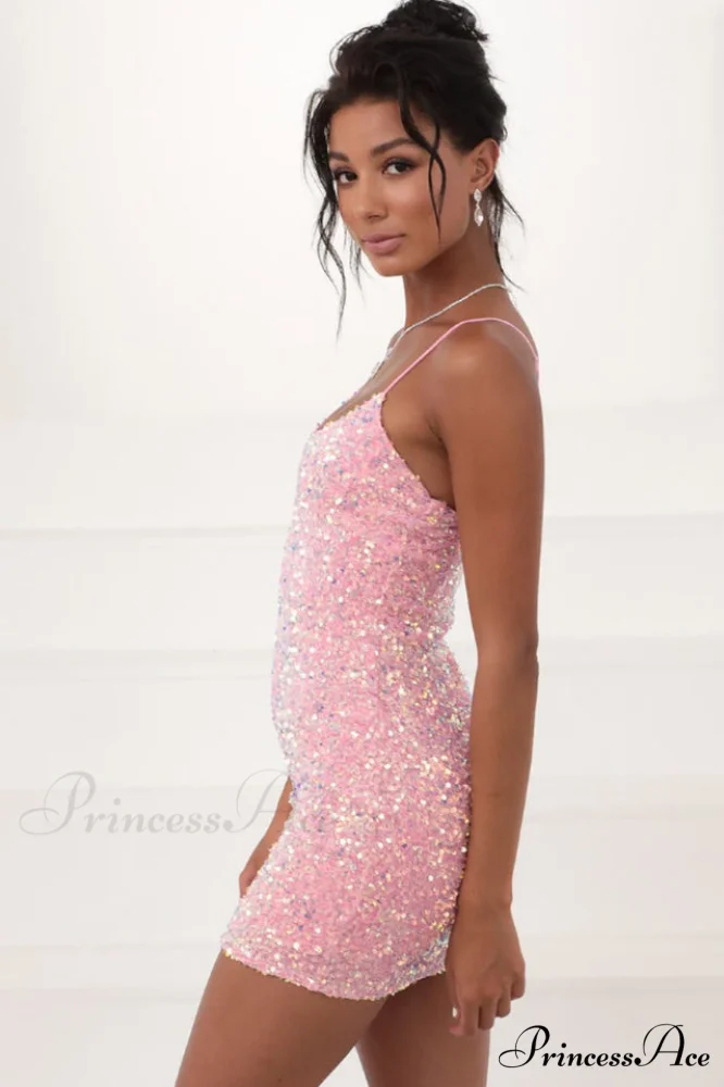 Iridescent Sequin Stylish Bodycon Dress - Image 2