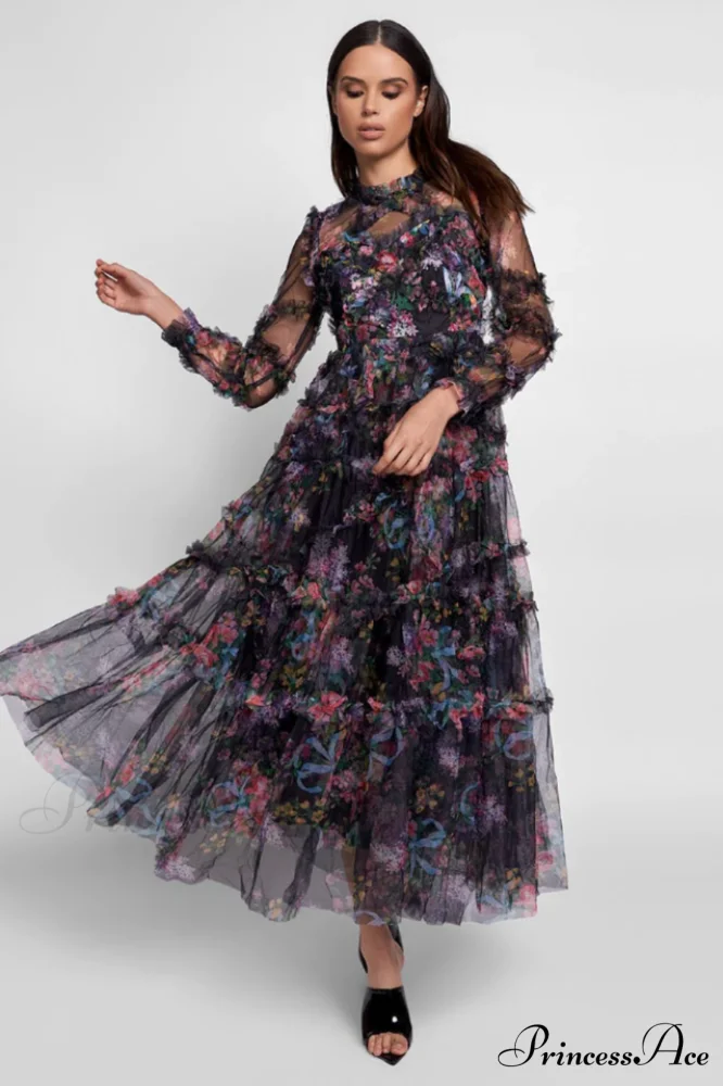 Georgina Ruffle Stylish Maxi Dress - Image 2