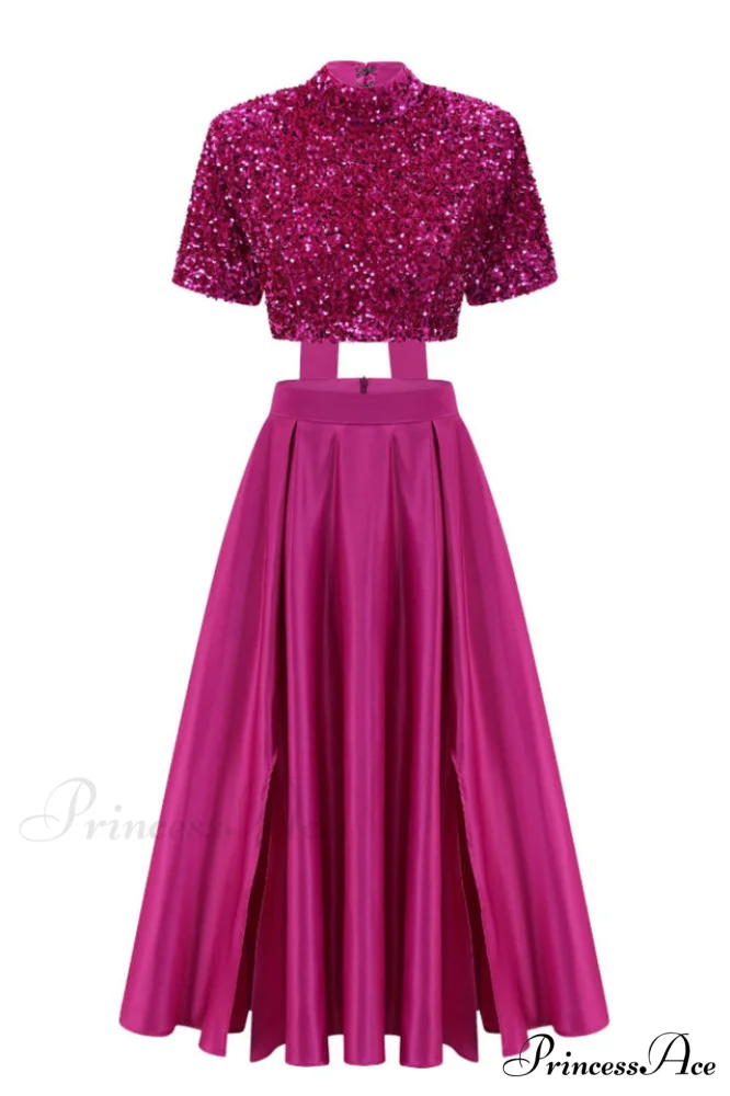 Aisha Sequin Bow Charming Lace Up Set - Image 7