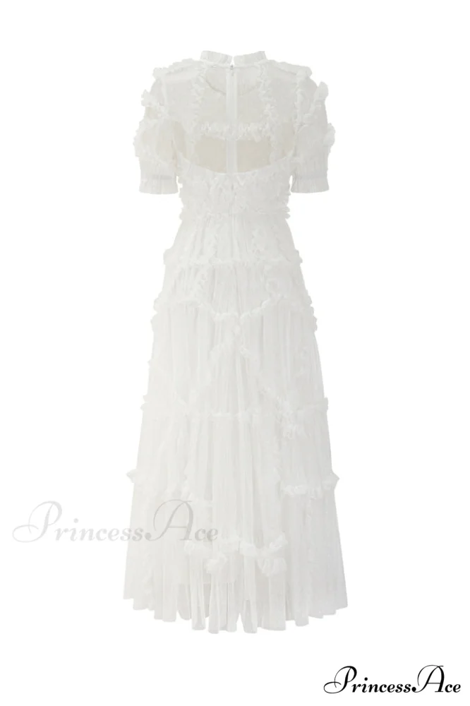 Kinley Ruched Ruffle Charming Hem Maxi Dress - Image 12