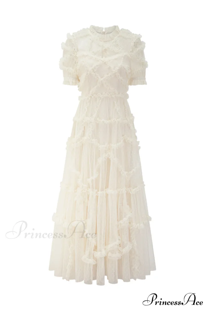 Kinley Ruched Ruffle Charming Hem Maxi Dress - Image 13