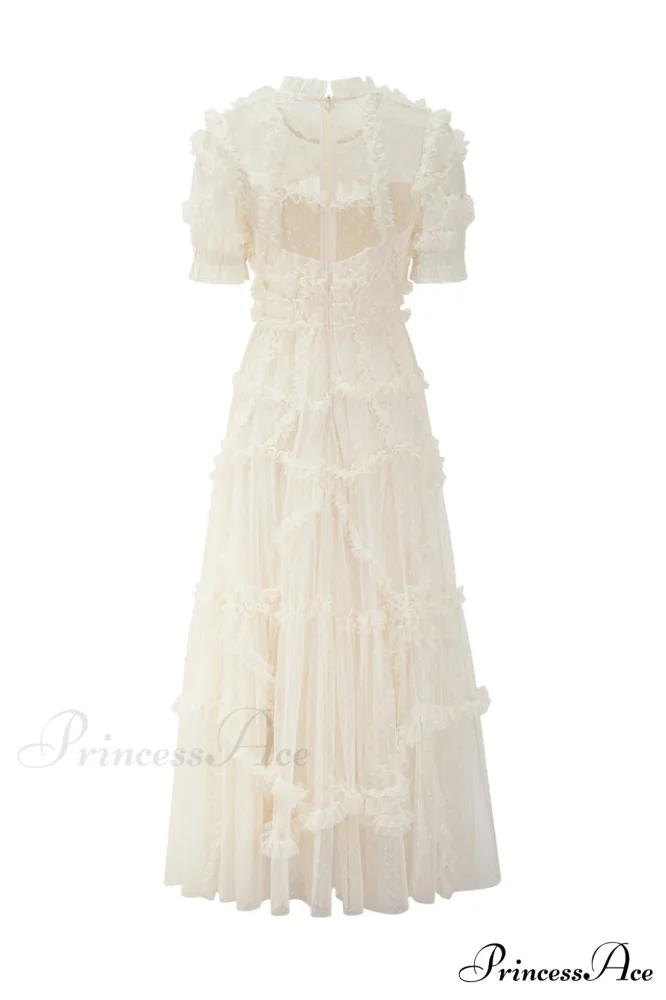 Kinley Ruched Ruffle Charming Hem Maxi Dress - Image 14