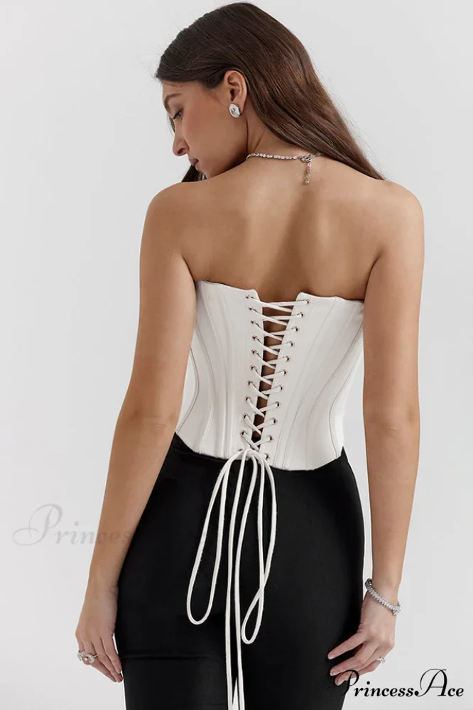Genevieve Vintage Stylish Cream Strappy Bra - Image 7