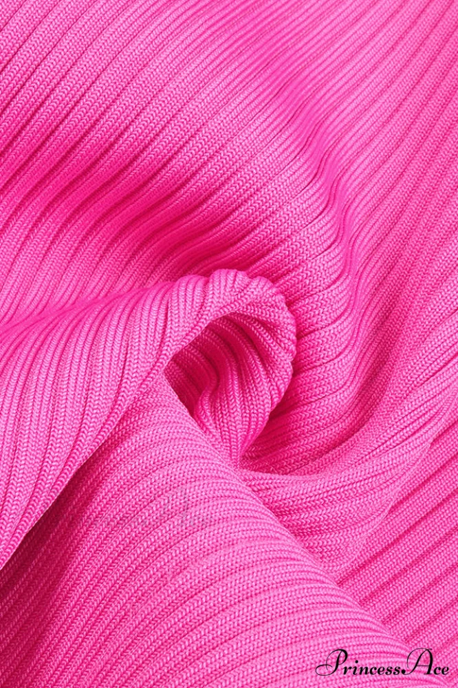 Draped Bustier Stylish Ribbed Midi Dress - Image 17