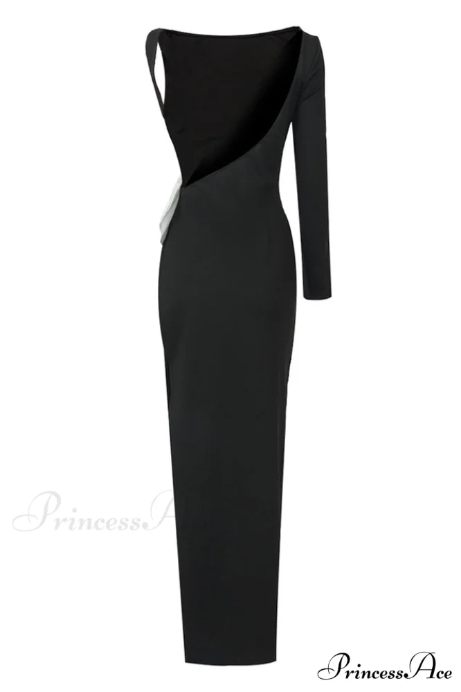 Chloe One Shoulder Charming Bow Detail Dress - Image 17