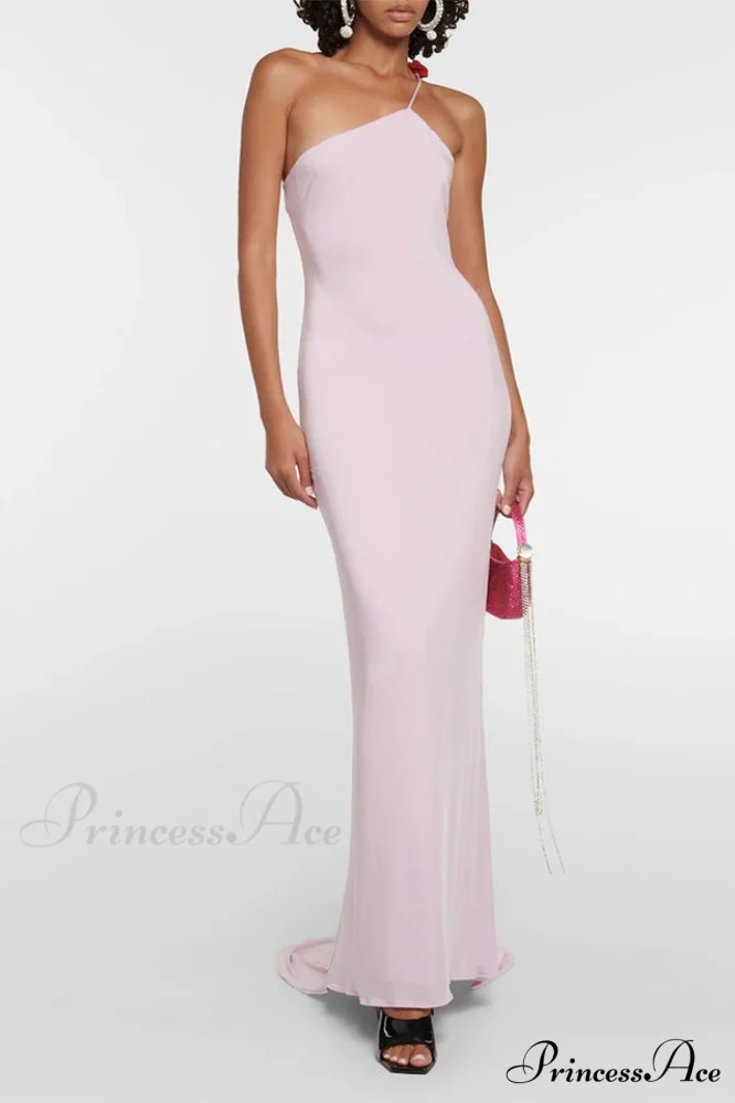 Floral-Appliqu鑼?One Stylish Shoulder Gown - Image 3