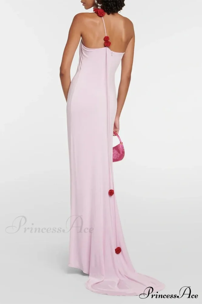 Floral-Appliqu鑼?One Stylish Shoulder Gown - Image 4