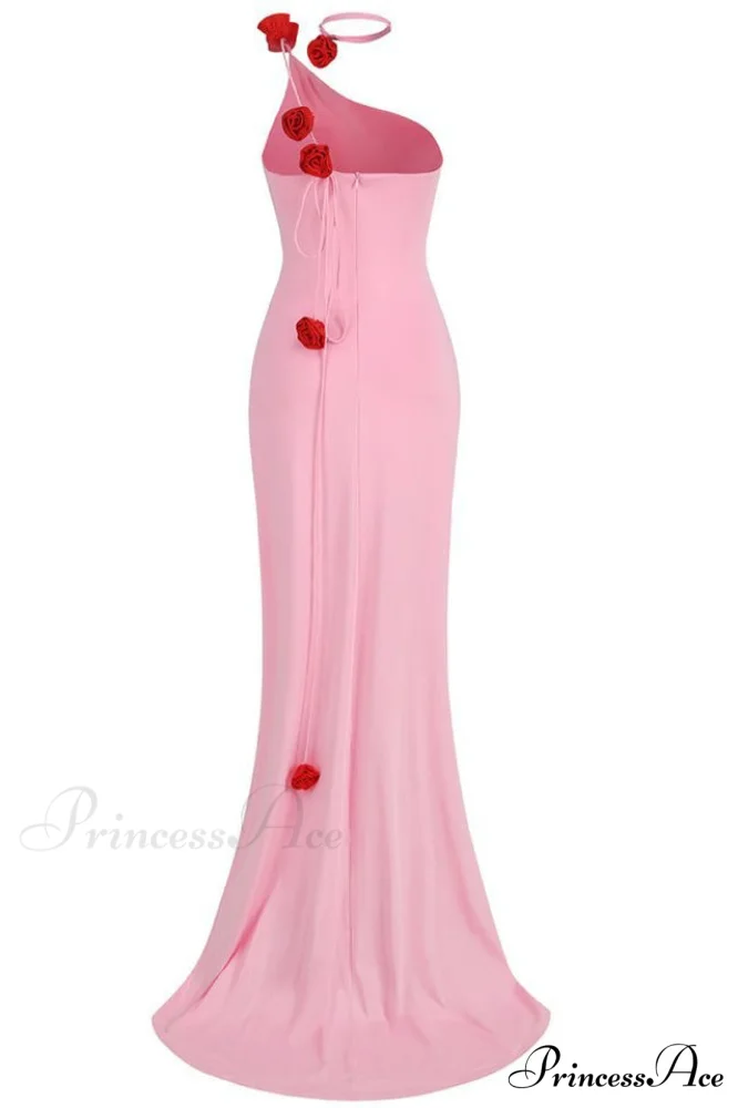 Floral-Appliqu鑼?One Stylish Shoulder Gown - Image 6