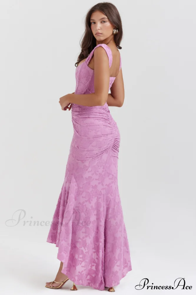 Cesca Rose Pink Charming Floral Maxi Dress - Image 3