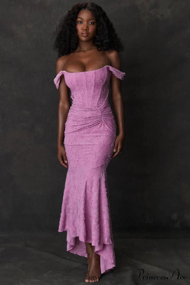 Cesca Rose Pink Charming Floral Maxi Dress - Image 5