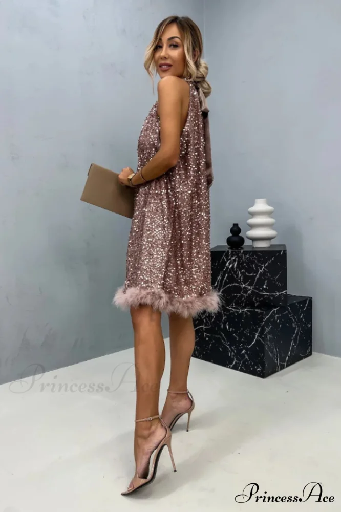 Casidy Sequin Stylish Mini Dress - Image 3