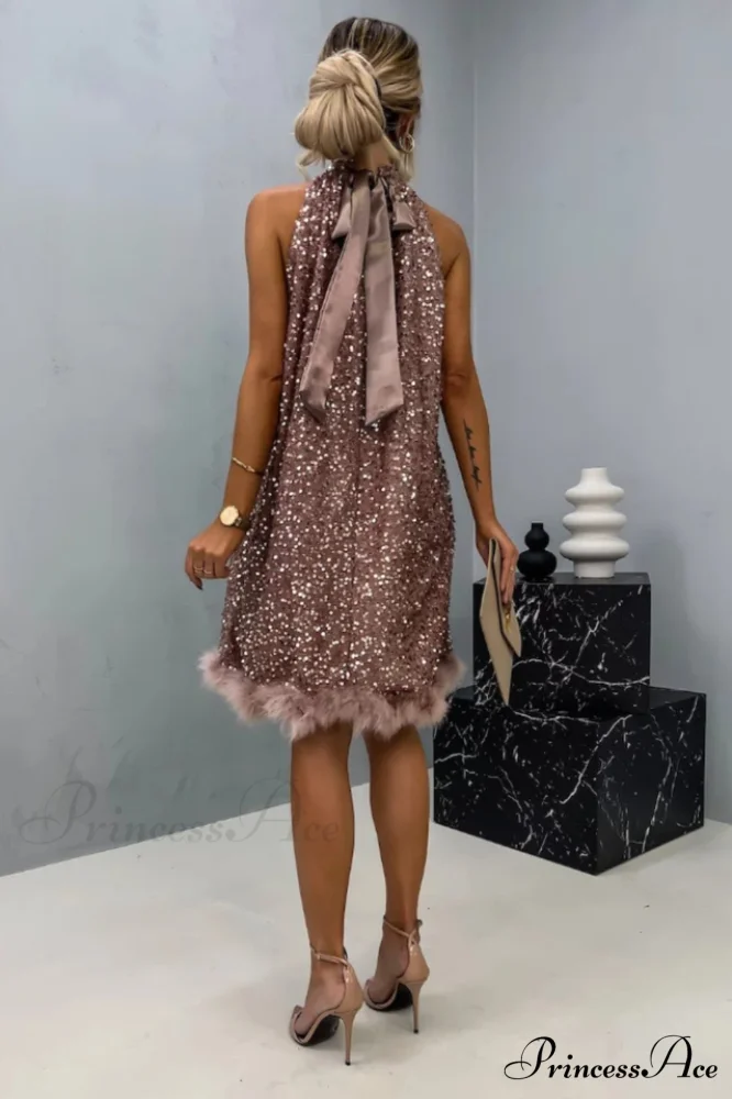 Casidy Sequin Stylish Mini Dress - Image 4