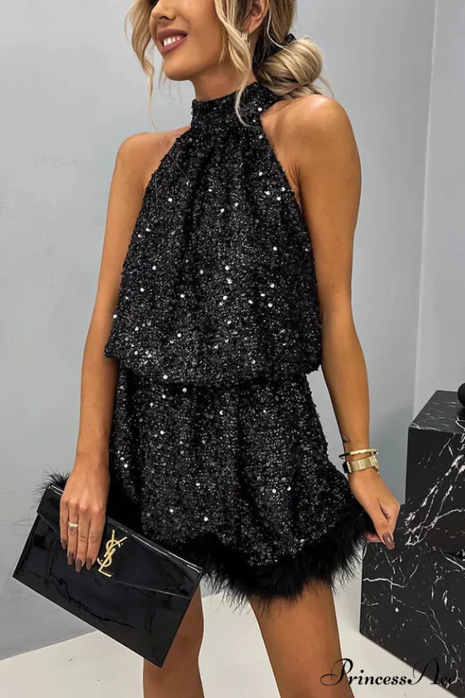Casidy Sequin Stylish Mini Dress - Image 5