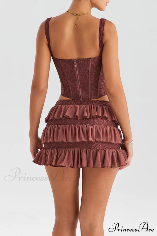 Lace Corset + Charming Mini Skirt Set - Image 7