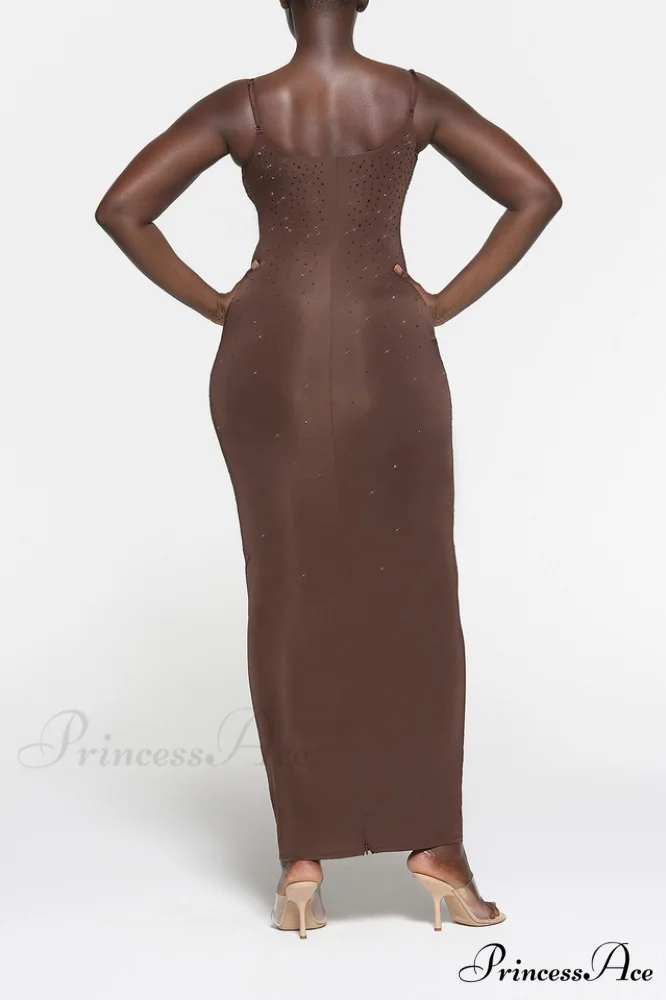 Jelly Sheer Stylish Cami Long Dress - Image 3