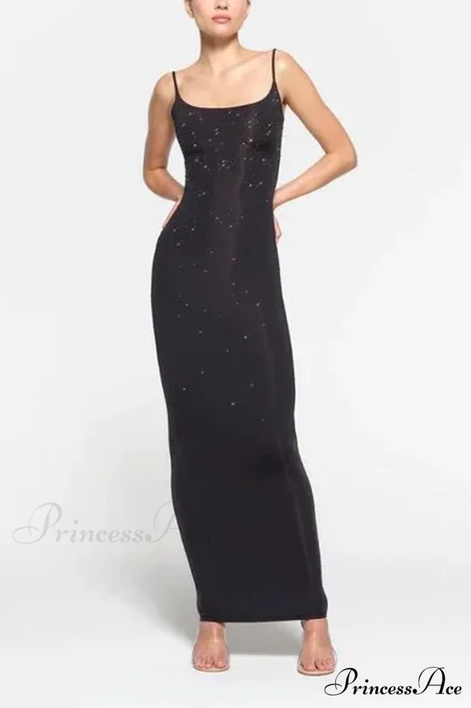Jelly Sheer Stylish Cami Long Dress - Image 7