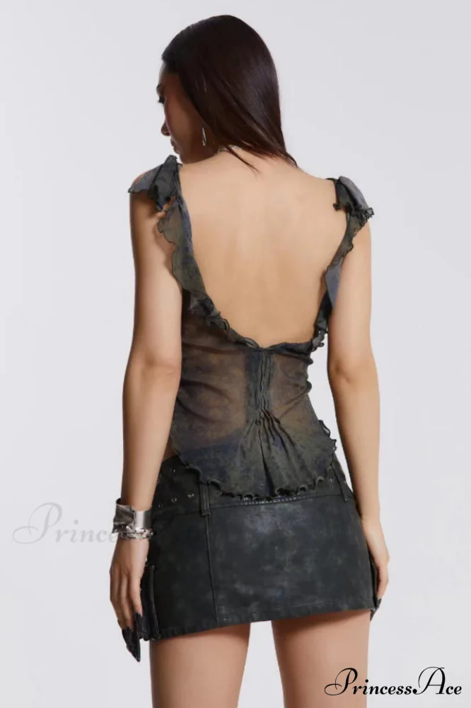 Denim Assassin Stylish Micro Mini Skirt - Image 11