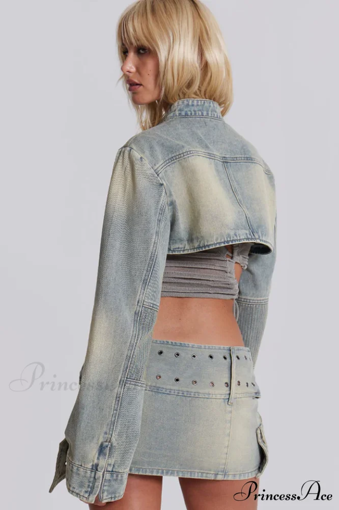 Denim Assassin Stylish Micro Mini Skirt - Image 6