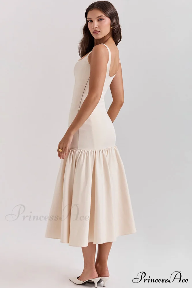 Amore Dropped Stylish Waist Midi Dress - Image 3